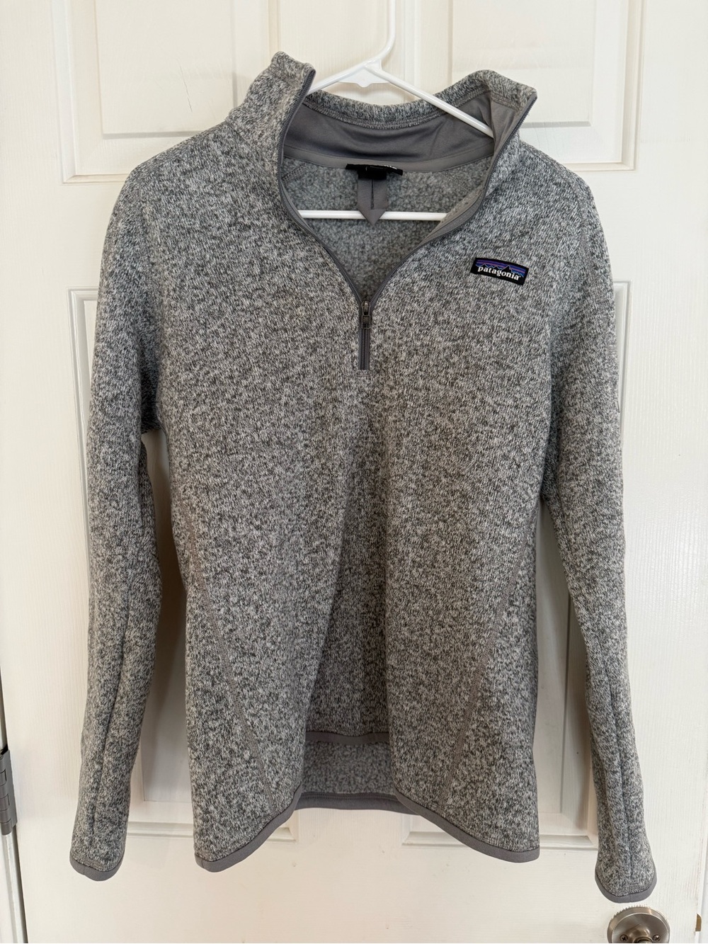 Patagonia Women’s Heather Gray Quarter-Zip Fleece Pullover